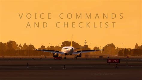 Voice Commands & Voice Checklists .